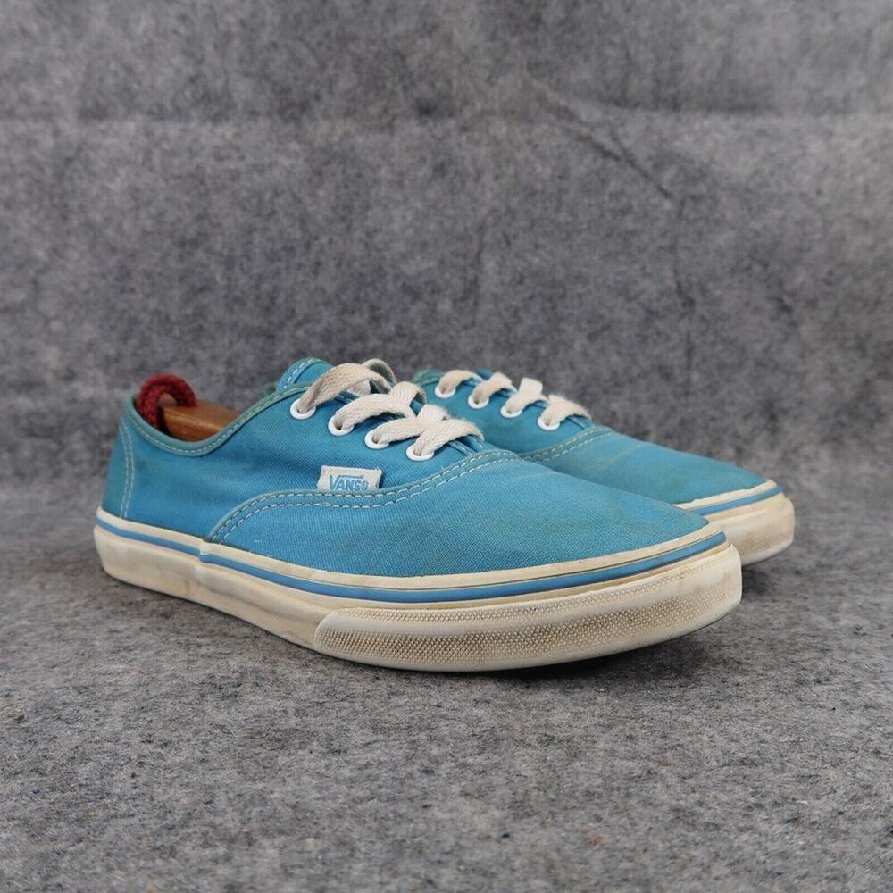 Vans Shoes Kids 4 Sneakers Authentic Low Skate Canvas Casual Blue Retro Lace Up
